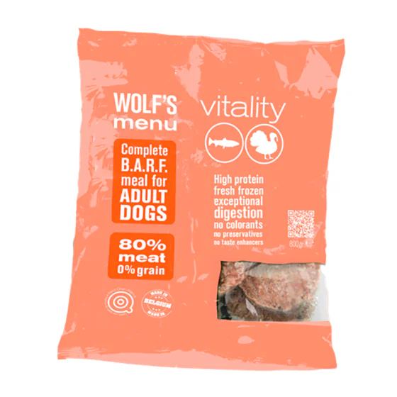 Wolf's Menu Vitality - 800 g. (Kan kun afhentes i Hillerød)