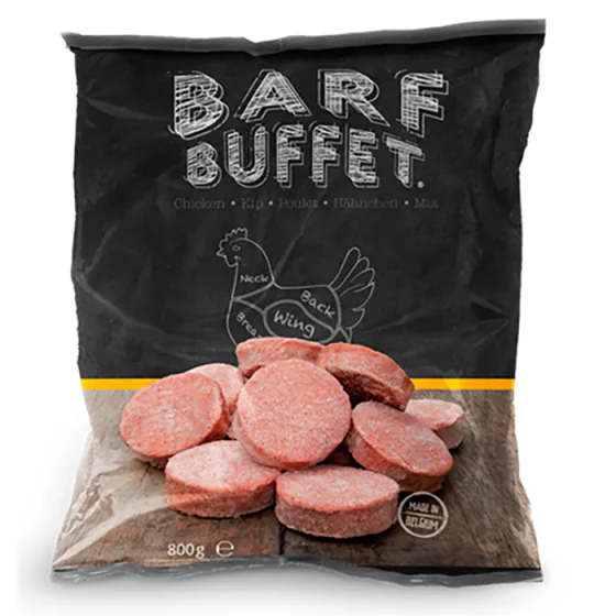 BARF Buffet Chicken mix (Kylling med indmad) - 800 g. (Kan kun afhentes i Hillerød)