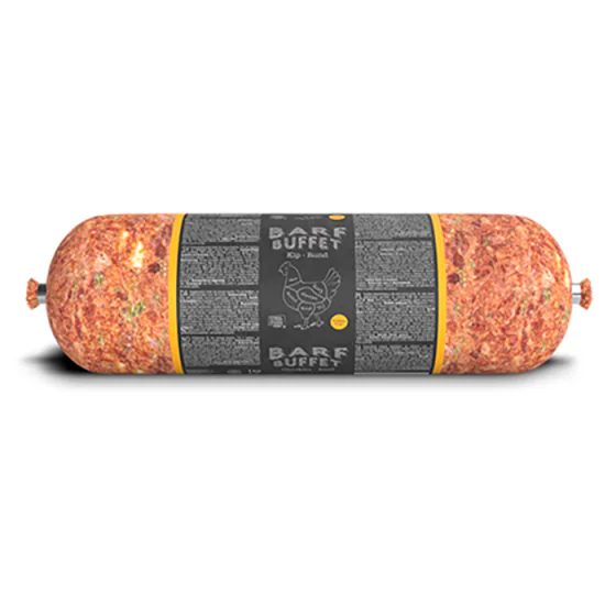 BARF Buffet Chicken Beef Sausage (Kylling/okse) - 1 kg. (Kan kun afhentes i Hillerød)