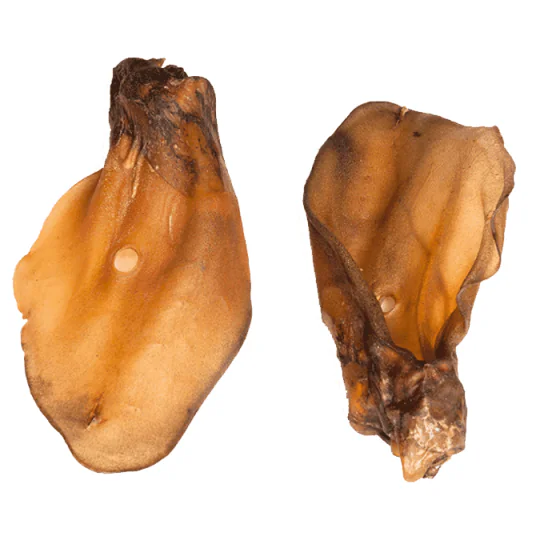 Snack'it Okseører m. øremuskel  - 10 stk. (Hård hundegodbid)