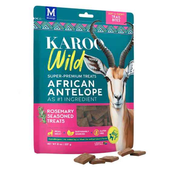 Karoo Wild - Trail Bites m. rosmarin (godbidder til hund) - 227 g.