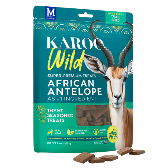 Karoo Wild - Trail Bites m. timian (godbidder til hund) - 227 g.