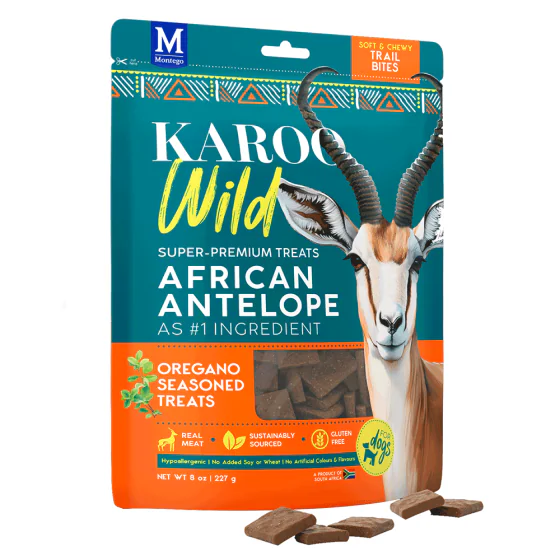 Karoo Wild - Trail Bites m. oregano (Godbidder til hund) - 227 g.