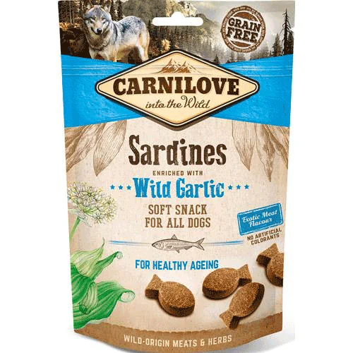 Carnilove Sardines w. Garlic - Semi Moist hundegodbidder m. Sardiner og Hvidløg